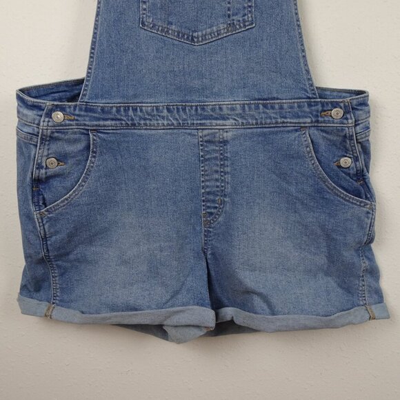 Levi's Shortalls Women's Plus 20W Denim Bib Overalls Cowgirl Festival Country - Picture 3 of 10